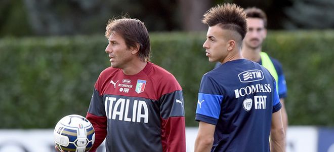 Antonio+Conte+Stephan+El+Shaarawy+Italy+Training+OhoPERpT3mBl