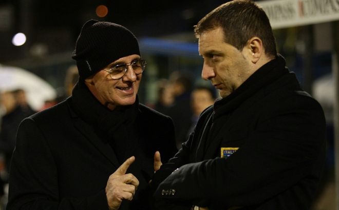Arrigo+Sacchi+Devis+Mangia+U21+Italy+v+U21